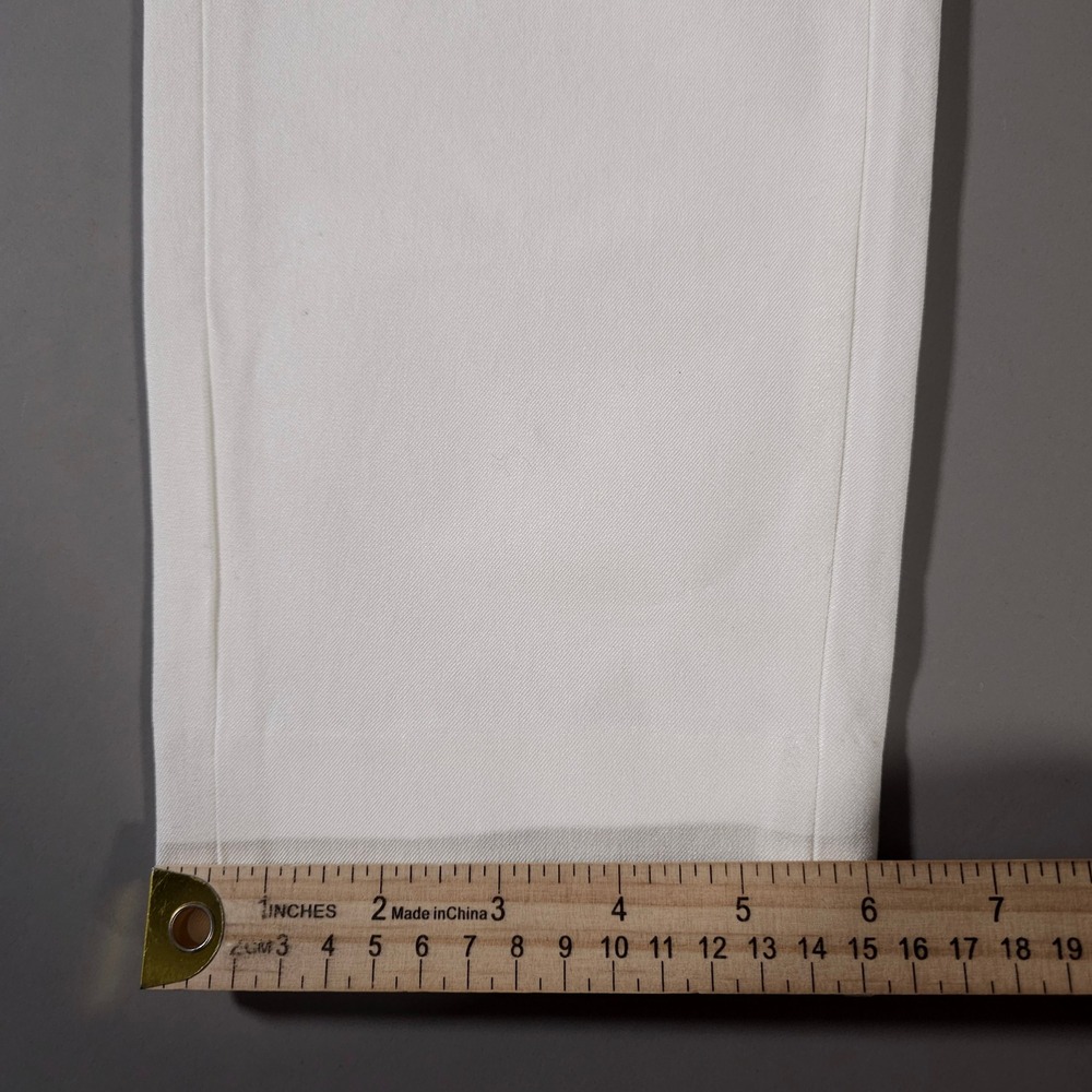 Banana Republic Sloan Crop Pants Womens 4P White Petite Stretch Trousers New - Picture 7 of 8